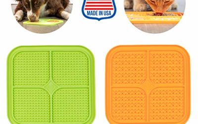 Hyper Pet Licking Mat for Dogs & Cats – IQ Treat Mat | Made in USA | Fun Alternative to Slow Feeder Dog Bowls & Snuffle Mat | Boredom Buster | Calming Mat for Anxiety Relief | Just Add Healthy Treats