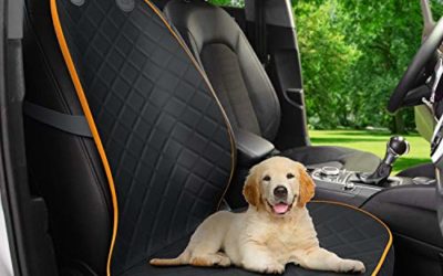 Active Pets Front Seat Dog Cover, Durable Protector Against Mud & Fur Waterproof, Scratch Proof & Nonslip Seat Pet Cover – Dog Car Seat Cover for Front Seat With Safety Anchors for Cars, Trucks & SUVs