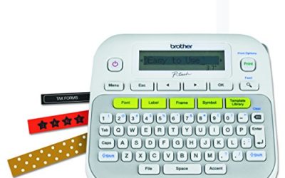 Brother P-touch, PTD210, Easy-to-Use Label Maker, One-Touch Keys, Multiple Font Styles, 27 User-Friendly Templates, White