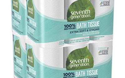 Seventh Generation Toilet Paper, Bath Tissue, 100% Recycled Paper, 12 rolls (Pack of 4) (Packaging May Vary)