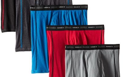 Hanes Men's 5-Pack Sports-Inspired Cool Dri Boxer Brief