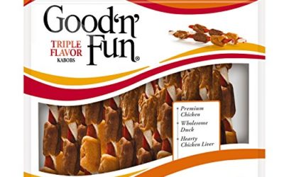 Good'N'Fun Triple Flavored Rawhide Kabobs For Dogs, 24 oz | 36 count (P-94187)