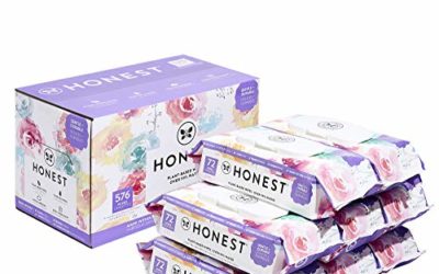 The Honest Company Designer Baby Wipes – 576 Count | Rose Blossom | Over 99 Percent Water | Pure & Gentle | Plant-Based | Fragrance Free | Extra Thick & Durable Wet Wipes