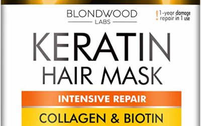 Keratin Hair Mask – Made in USA – Best Natural Biotin Keratin Collagen Treatment for Dry & Damaged Hair – Professional Collagen Hair Vitamin Complex for Hair Repair, Nourishment & Beauty – 8 oz