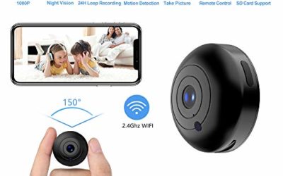 Mini Hidden-Camera WiFi-Spy Camera Wireless 1080P, Oucam Small Spy Cam Nanny Cam with Audio and Video Recording Micro Surveillance Camera for Live Stream/Night Vision/Motion Activated with Phone APP