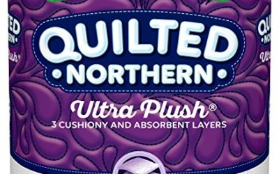 Quilted Northern Ultra Plush® Toilet Paper, 6 Mega Rolls, 6 = 24 Regular Rolls, 3 Ply Bath Tissue