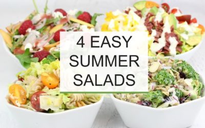 4 Easy Summer Salad Recipes | Healthy + Delicious