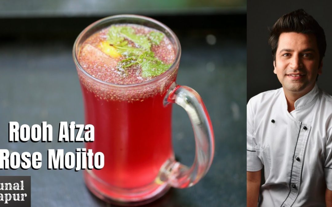 RoohAfza Lemon Drink | Rose Mojito Kunal Kapur Recipes | Rooh Afza Summer Drink | Eid Iftar Sherbet