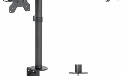 VIVO Dual LCD Monitor Desk Mount Stand Heavy Duty Fully Adjustable fits 2 /Two Screens up to 27" (STAND-V002)