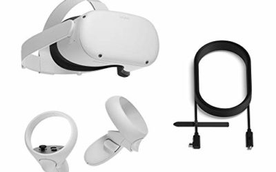 Oculus Quest 2 All-In-One Virtual Reality Headset – 256 GB + Oculus Link Headset Cable