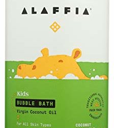 Alaffia Everyday Coconut Bubble Bath for Babies and Kids, Gentle for Sensitive to Very Dry Skin Types, Ethically Traded, Non-GMO, Coconut Chamomile, 32 Ounces