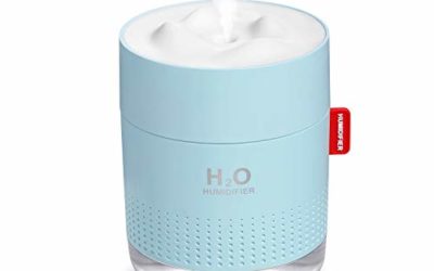 SmartDevil Snow Mountain Humidifier, Premium Humidifying Unit, 500ml Water Tank, Whisper-Quiet Operation, Automatic Shut-Off, Night Light Function, Two Spray Modes, Lasts Up to 18 Hours, Blue