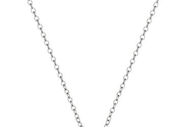 Sterling Silver Genuine Garnet Butterfly Pendant Necklace, 18"