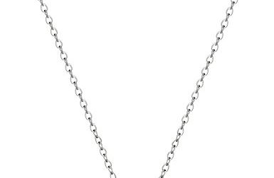 Sterling Silver Genuine Amethyst Butterfly Pendant Necklace, 18"