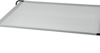 AmazonBasics Cooling Elevated Pet Bed, Extra Large (60 x 37 x 9 Inches), Grey