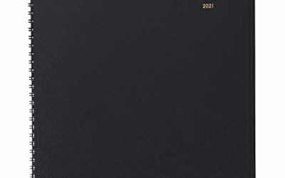 2021 Monthly Planner by AT-A-GLANCE, 9" x 11", Large, 15 Months, Black (7026005)