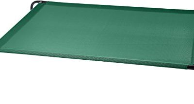 AmazonBasics Cooling Elevated Pet Bed, Extra Large (60 x 37 x 9 Inches), Green