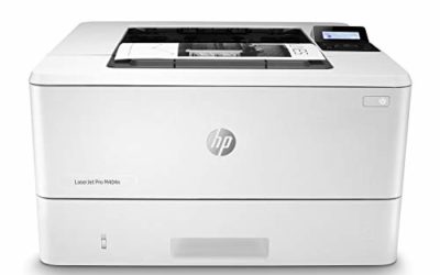 HP LaserJet Pro M404n Laser Printer with Built-in Ethernet & Security Features, Amazon Dash replenishment ready (W1A52A), White