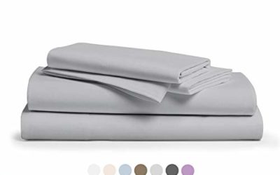 800 Thread Count 100% Pure Egyptian Cotton &ndash; Sateen Weave Premium Bed Sheets, 4- Piece Silver Queen- Size Luxury Sheet Set, Fits mattresses Upto 18&rdquo; deep Pocket
