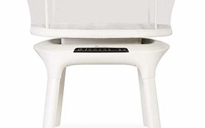 4moms mamaRoo Sleep Bassinet | Bluetooth Baby Bassinets and Furniture with 5 Unique Motions | 4 Built-in White Noise Options | Birch