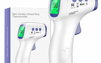 No-Contact Infrared Forehead Thermometer for Adults Kids and Babies, No Touch Digital Body Thermometer for Fever with Instant Readings