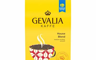 Gevalia House Blend Medium Roast Ground Coffee (12 oz Bags, Pack of 6)