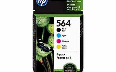 HP 564 | 4 Ink Cartridges | Black, Cyan, Magenta, Yellow | CB316WN, CB318WN, CB319WN, CB320WN, Model:3YQ22AN#140