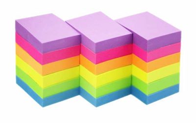 Early Buy Sticky Notes 1.5 x 2 Self-Stick Notes 6 Bright Color 18 Pads, 100 Sheets/Pad (6 Bright)