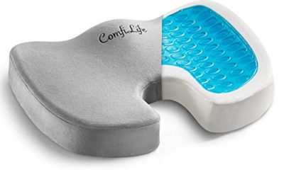 ComfiLife Gel Enhanced Seat Cushion – Non-Slip Orthopedic Gel & Memory Foam Coccyx Cushion for Tailbone Pain – Office Chair Car Seat Cushion – Sciatica & Back Pain Relief