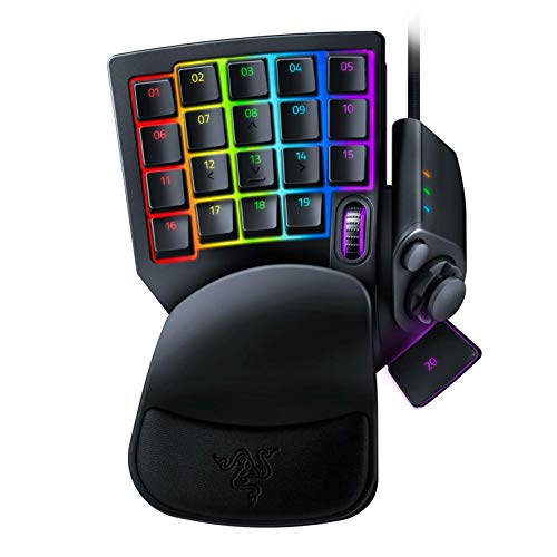 Razer Tartarus Pro Gaming Keypad: Analog-Optical Key Switches – 32 Programmable Keys – Customizable Chroma RGB Lighting – Programmable Macros – Variable Key Press Pressure Sensitivity – Classic Black