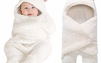 XMWEALTHY Baby Swaddle Blankets Plush Bear Swaddling Wraps Baby Clothes for 0-6 Newborn Months Girls Boys Ideal Baby Registry Pink