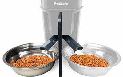 PetSafe 2-Pet Meal Splitter with Bowl – Easily Cleaned, BPA-Free, Food-Grade Material – Designed Smart Feed and Healthy Pet Simply Feed – Mess-Free Food Dispensing – Includes Privacy Panel