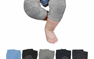 Baby Crawling Anti Slip Knee Pads Unisex Clothing Accessories Toddler Leg Warmer Safety Protective Cover Toddlers Learn to Socks Children Short Kneepads 5 Pairs