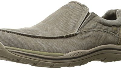 Skechers Expected – Avillo Khaki Canvas/Suede 10 D (M)