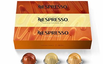 Nespresso Capsules VertuoLine, Barista Flavored Pack, Mild Roast Coffee, 30 Count Coffee Pods, Brews 7.8oz