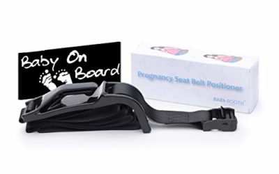 Pregnancy Seat Belt Adjuster, Comfort Fit Pregnancy Belt to Protect Pregnant Belly, Must Have for Maternity, Belly Belt Hook for Baby Safety, Baby on Board Sticker, Seatbelt Extender for Cars