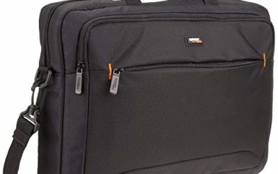 AmazonBasics 15.6-Inch Laptop Computer and Tablet Shoulder Bag Carrying Case, Black, 1-Pack