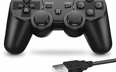 VOYEE PS3 Controller Wireless Remote with Upgraded Joystick for Sony Playstation 3 (Black)