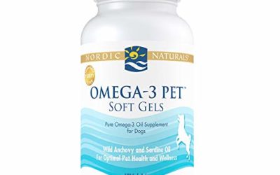 Nordic Naturals Omega-3 Pet, Unflavored – 330 mg Omega-3 Per Soft Gel – 120 Soft Gels – Fish Oil for Dogs with EPA & DHA – Promotes Heart, Skin, Coat, Joint, Immune Health – Non-GMO