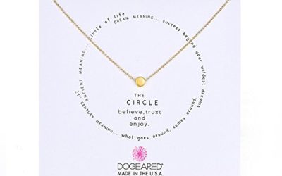 Dogeared Karma The Circle Necklace Gold-Plated Silver, 16"