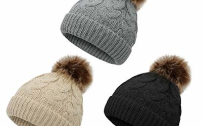 American Trends Baby Hats for Girls Boys Infant Toddler Baby Beanie Winter Hat Pom Pom Beanies Kids Warm Cap