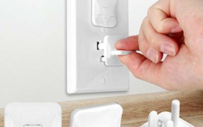 Outlet Covers with Hidden Pull Handle Baby Proofing Plug Covers (45 Pack) 3-Prong Child Safety Socket Covers Electrical Outlet Protectors Kid Proof Outlet Cap