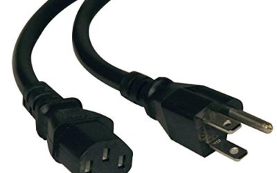 Tripp Lite P007-006 Heavy Duty Computer Power Cord, 15A, 14AWG (NEMA 5-15P to IEC-320-C13), 6-ft