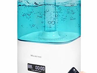 MADETEC Humidifiers for Bedroom,5.5L Smart Cool Mist Air Humidifier Ultrasonic Personal Baby Room Humidifer with Top Fill Function, 4 Layers Filter, Remote, Adjustable Mist, Auto Shut-off and LED Display