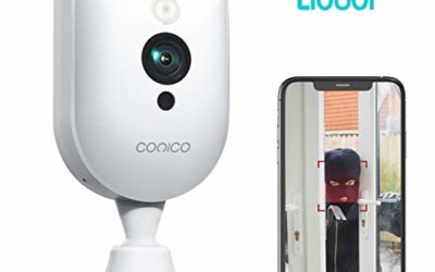 Wireless Security Camera, Conico 1080P Wireless Camera with Sound Motion Detection IR Night Vision, Home Camera with 2- Way Audio 8X Zoom, WiFi Camera Cloud Service Compatible with Alexa, 2.4G WiFi