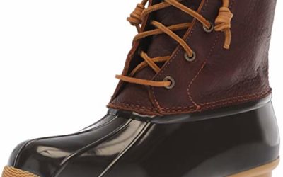 Sperry Womens Saltwater Boots, Tan/Dark Brown, 6.5