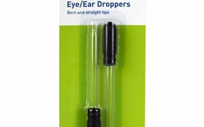 Ezy Dose Ear and Eye Medicine Dropper | For Liquid & Essential Oils | 1mL Capacity | Glass | Straight and Bent Tip