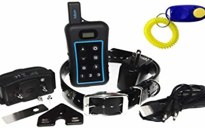 Pet Resolve Dog Training Collar with Remote – Trains up to 3 Dogs at Once – Shock, Vibration and Beep Modes – Up to 3/4 Mile Range – Waterproof Electric E Collar