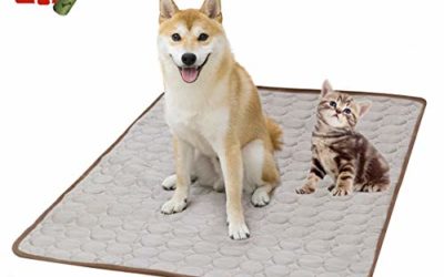 MICROCOSMOS Pet Chillz Cooling Mat, Keep Cool in Summe,Perfect Indoors, Outdoors or in The Car-Brown-XL