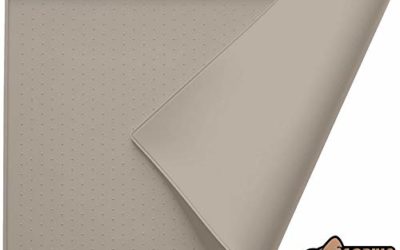 Gorilla Grip Silicone Pet Feeding Mat, Easy Clean, Large, 23×15, Dishwasher Safe, Waterproof, Raised Edges, Pets Placemat Tray Mats to Stop Dog and Cat Food Spills and Water Bowl Messes, Beige